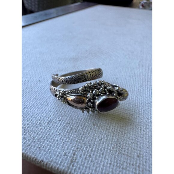 Vintage Sterling Silver Dragon Ring Size 7.5 Adjustable - Picture 2 of 9